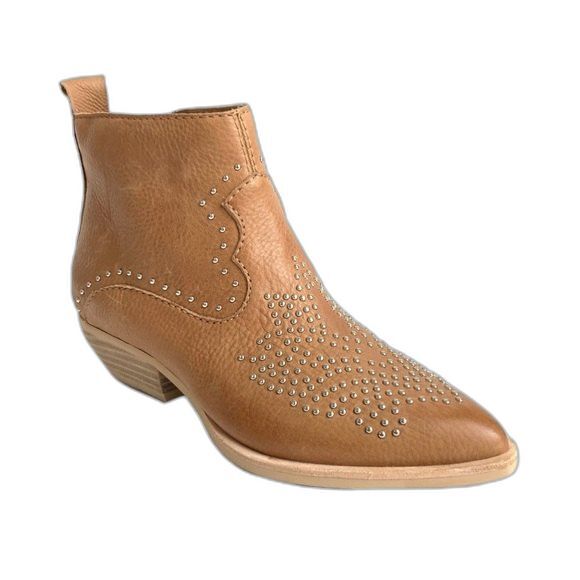 Dolce Vita Bootie Women Size 6M Tan Leather Western Point-toe Booties - Picture 1 of 12